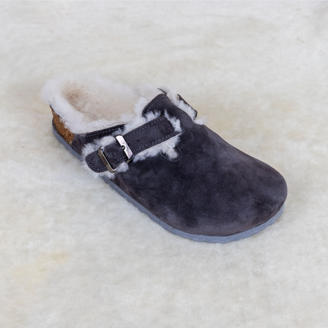 Dark Grey Belt Home Shoes